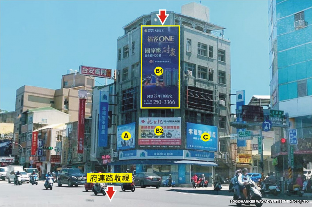 HW-N-0157B1【漢可威廣告】南市東區大同路一段府連路